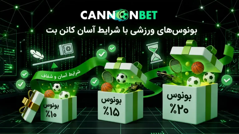 بونوس‌های ورزشی با شرایط آسان کانن بت با شرایط شفاف برای کاربران جدید و فعلی
