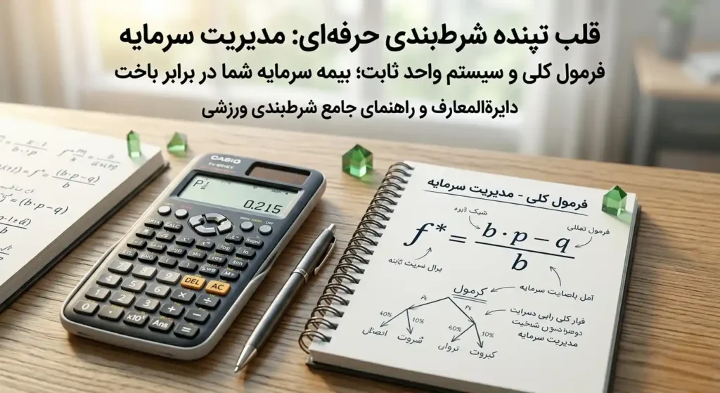 آموزش مدیریت سرمایه در شرط‌بندی ورزشی با فرمول کلی و سیستم واحد ثابت