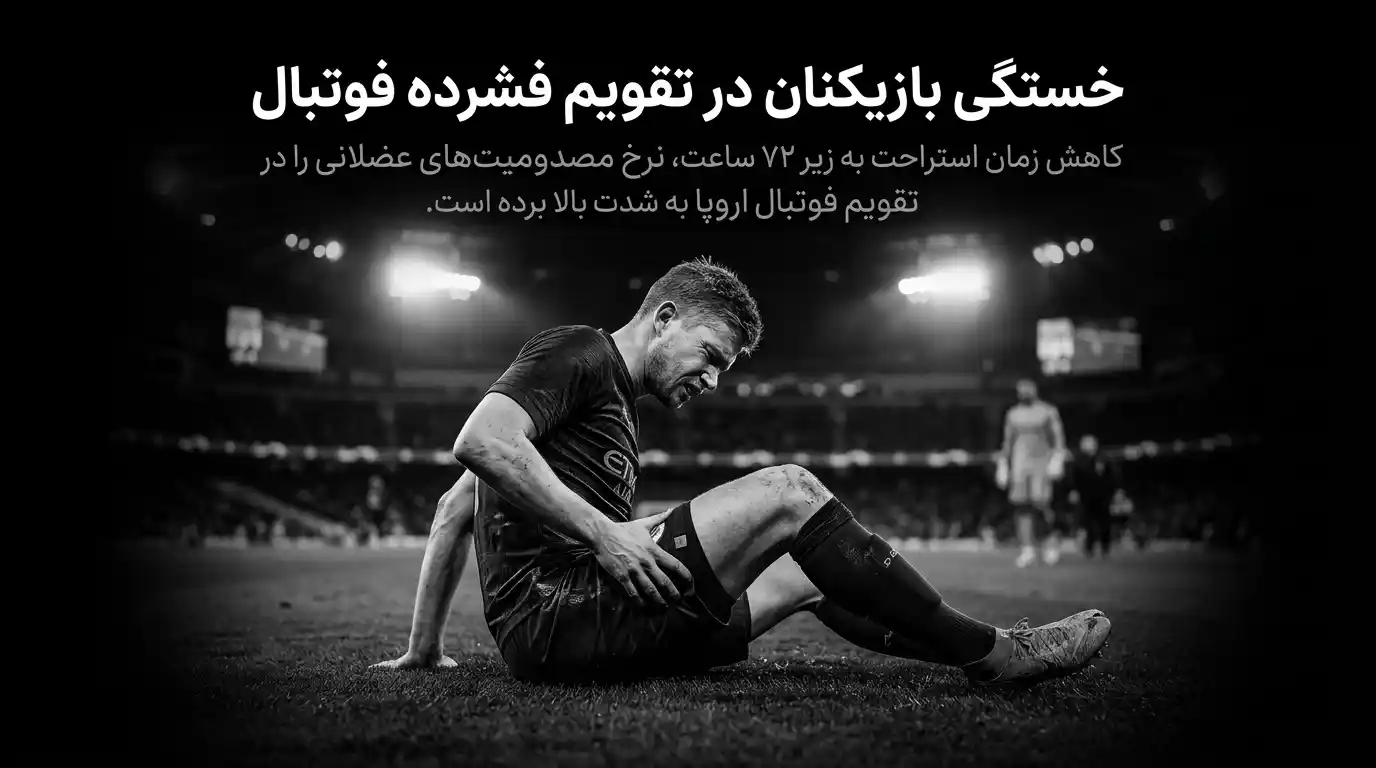 افزایش مصدومیت بازیکنان به دلیل دلیل بازیهای وسط هفته فوتبال